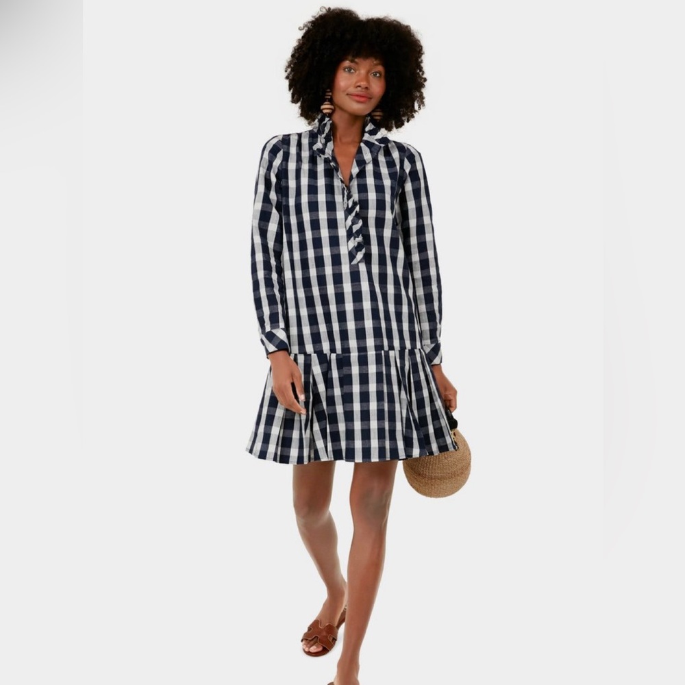 TUCKERNUCK Navy Check Tate Dress